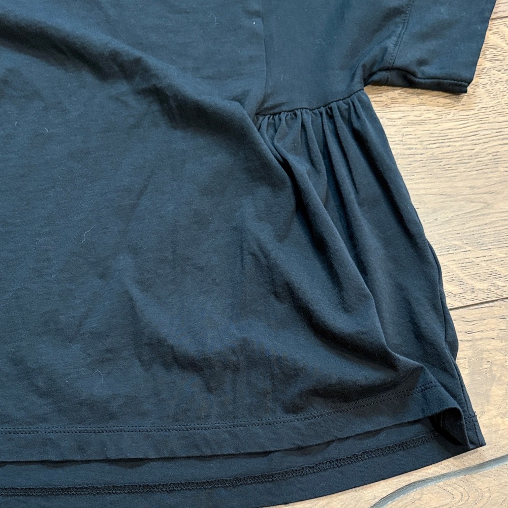 Madewell Black V-Neck Short Sleeve Top - Picture 6 of 9